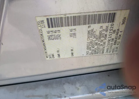 2009 Nissan Altima 2.5 S z USA, uszkodzony, nr VIN 1N4AL21E49C157520